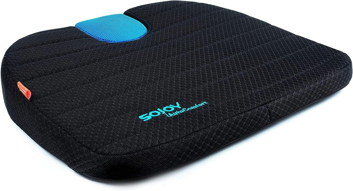 Car Seat Cushion Wedge Driving Cushion for Long Sitting Portable Wedge Pillow for Hip, Tailbone, Coccyx, Sciatica (18.5 X 16 X 2.5 Inch)