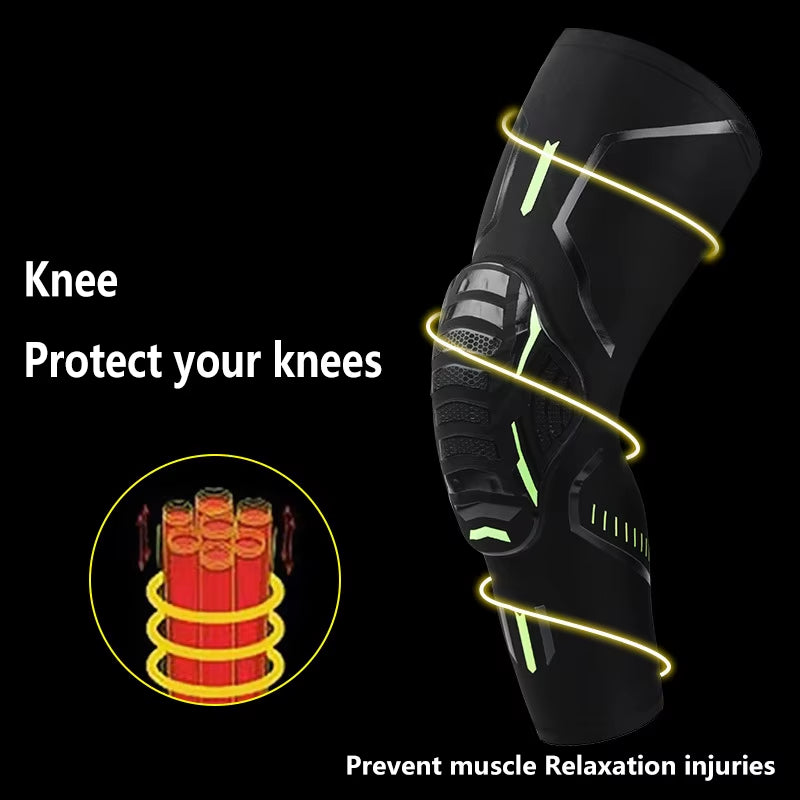 New Sports Kneepad Men Pressurized Elastic Knee Pads Support Fitness Cycling Bike Gear Basketball Volleyball Brace Protector
